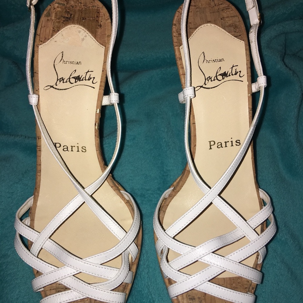 Authentic Louboutin Crossover Sandal Pump